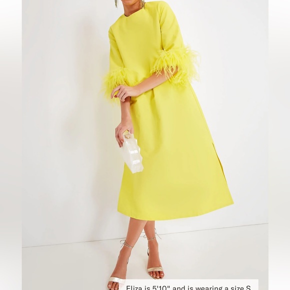 Citron Feather Jamie Dress Tuckernuck NEW - Picture 1 of 13